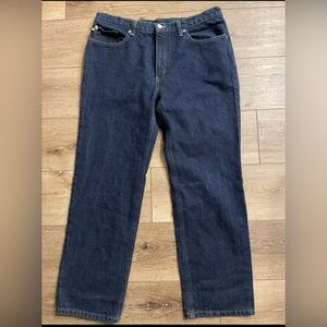 Polo Ralph Lauren Vintage Dark Wash Denim Jeans Size 14/29 Y2K